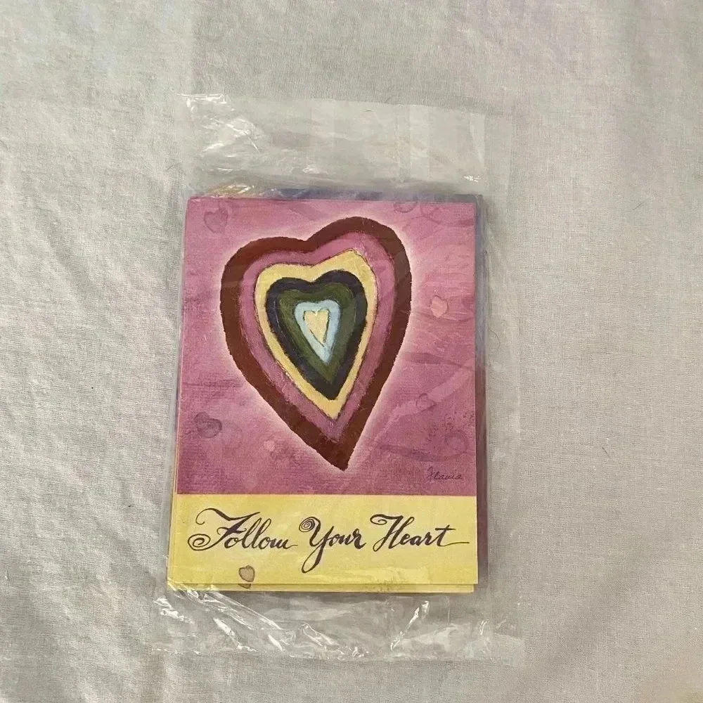 Vintage 6/pk‎ INSPIRING WORDS Greeting Cards Leanin' Tree Flavia Weedn NOS